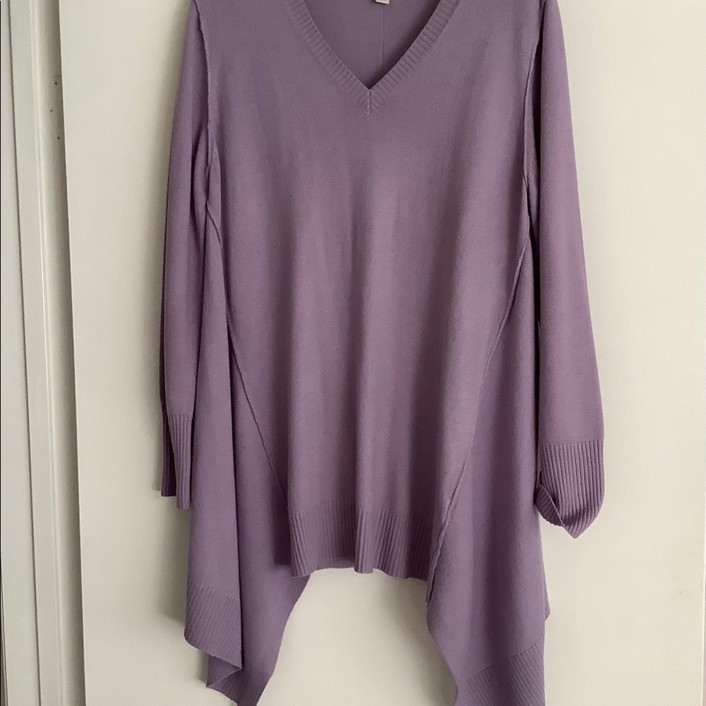 Dusty lavender tunic sweater
